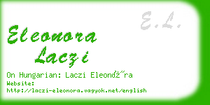 eleonora laczi business card